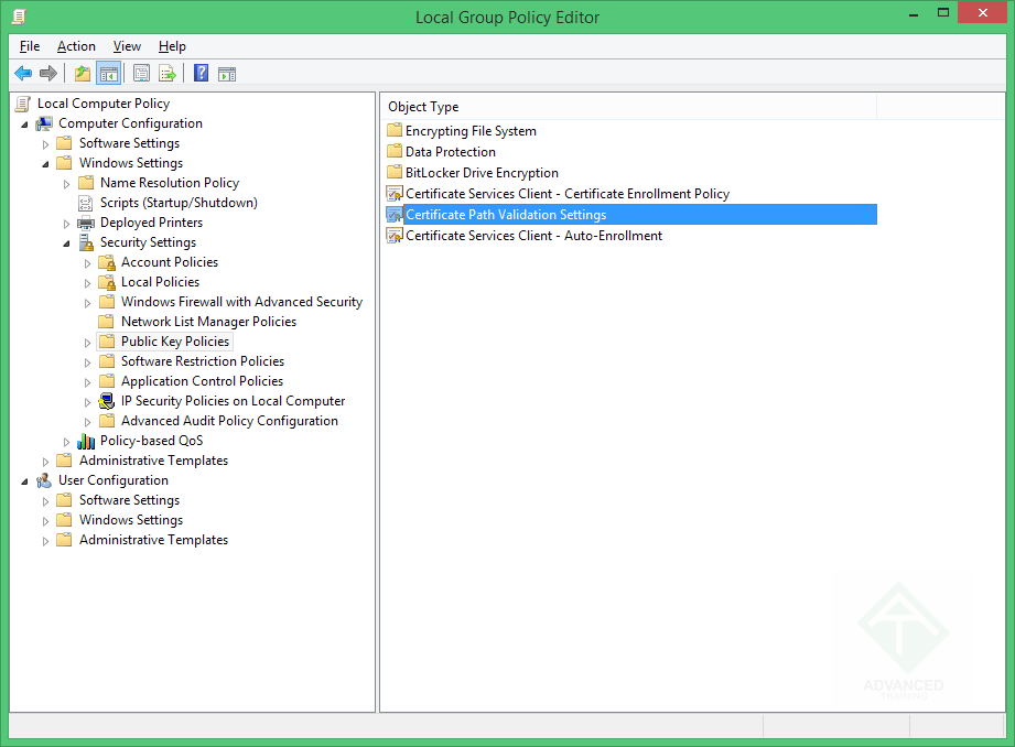 Настройка проверки сертификатов на отзыв в Windows через механизм Group Policy